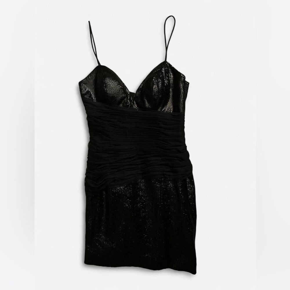 Basix Black Label vintage mini party sequin dress dress size 6